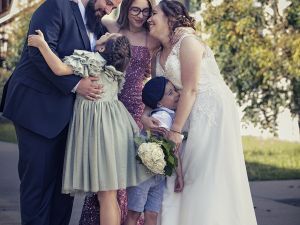 Photo de mariage : toute la famille