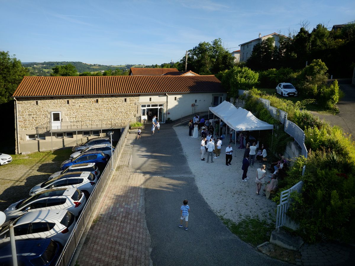 Prise de vue de la salle de réception 